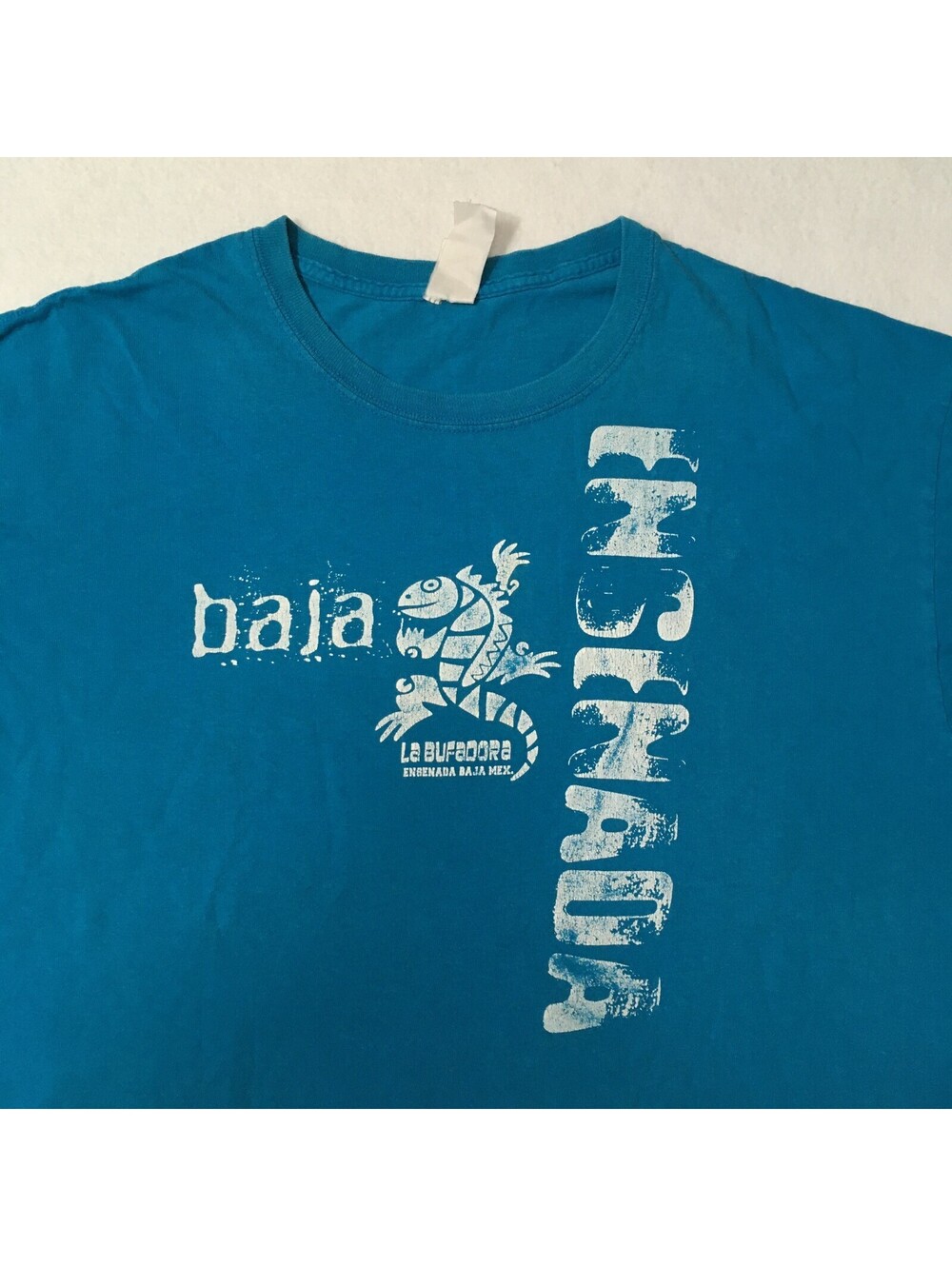 ENSENADA BUFADORA  Baja size L  Shirt   Mexico Vintage As Is